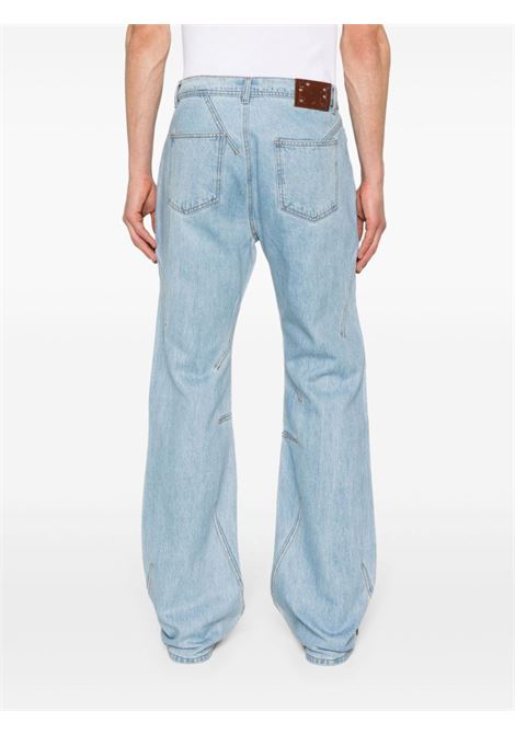 Jeans a gamba ampia in celeste - uomo ANDERSSON BELL | APA693MLLGHTBL